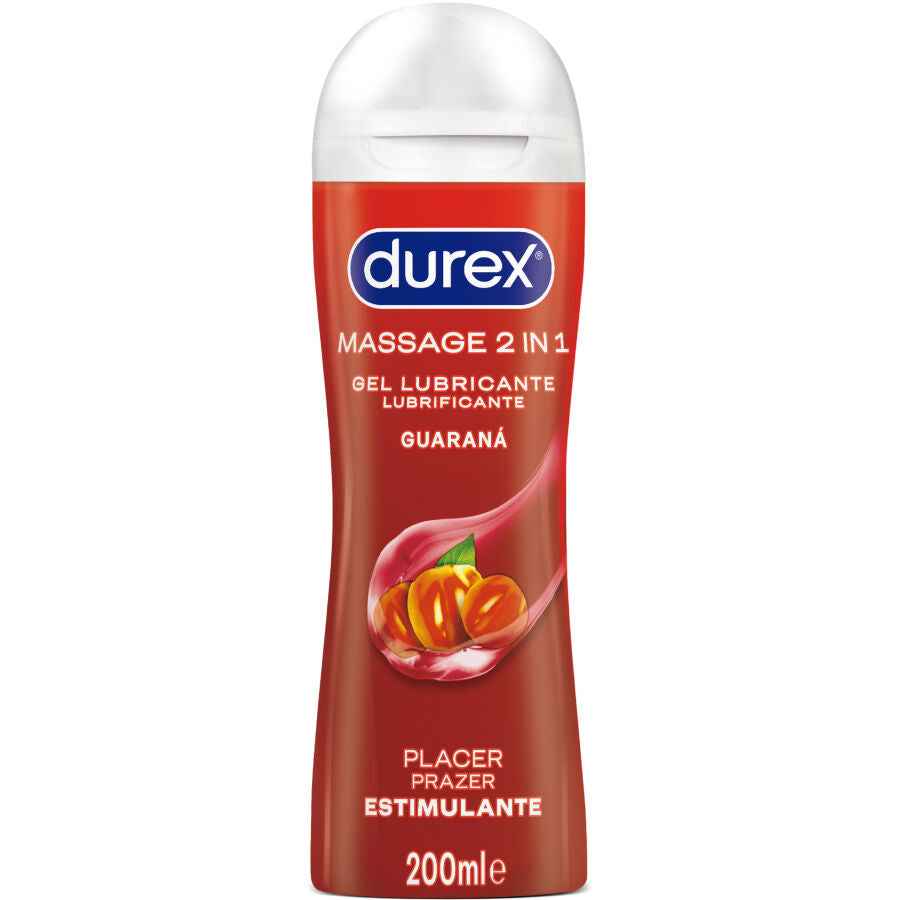 DUREX - GEL LUBRIFICANTE DA MASSAGGIO STIMOLANTE AL GUARANÀ 200 ML - Secretroomsexyshop
