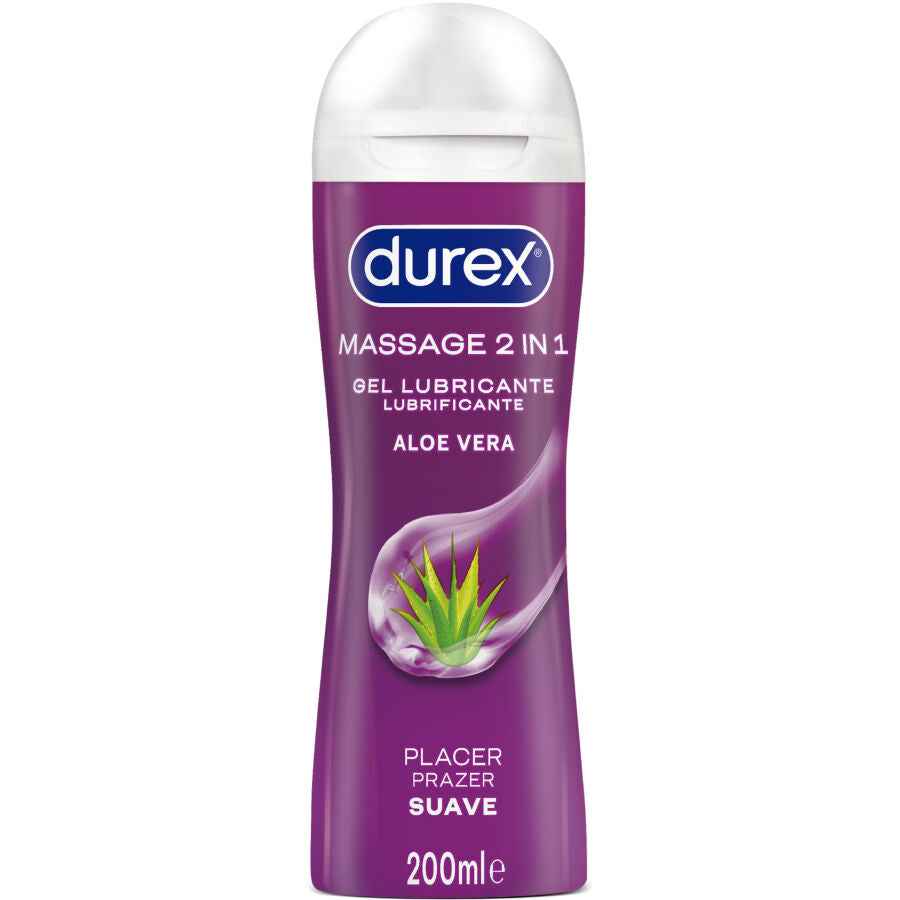 DUREX - GEL LUBRIFICANTE DA MASSAGGIO SOFT ALOE VERA 200 ML - Secretroomsexyshop