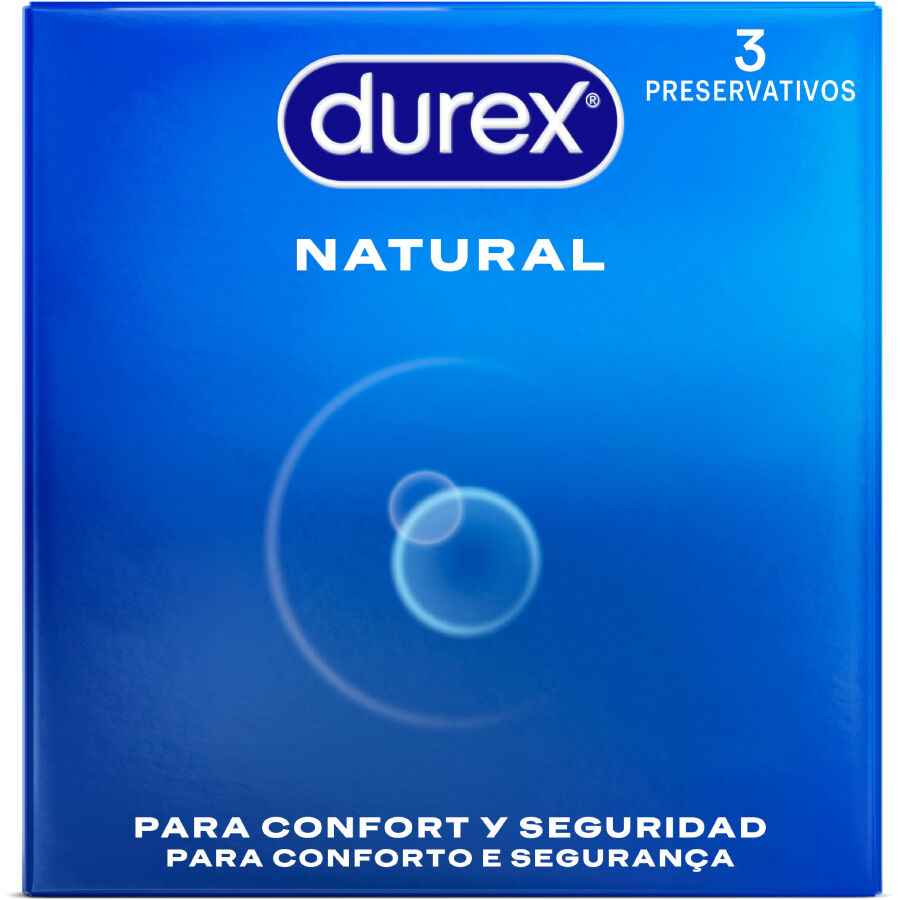 DUREX - PRESERVATIVI NATURALI 3 UNITÀ - Secretroomsexyshop