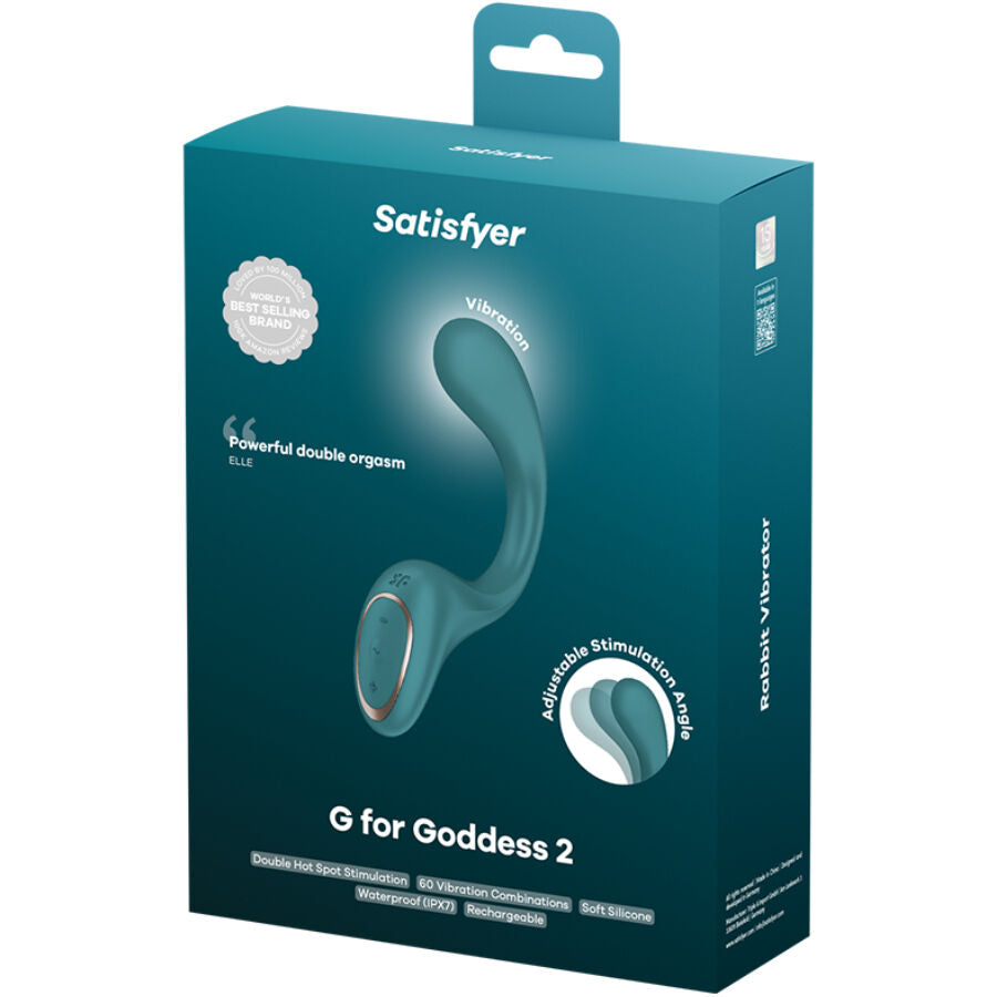 SATISFYER - G PER FODDES 2 BOTTLE GREEN RABBIT VIBRATOR