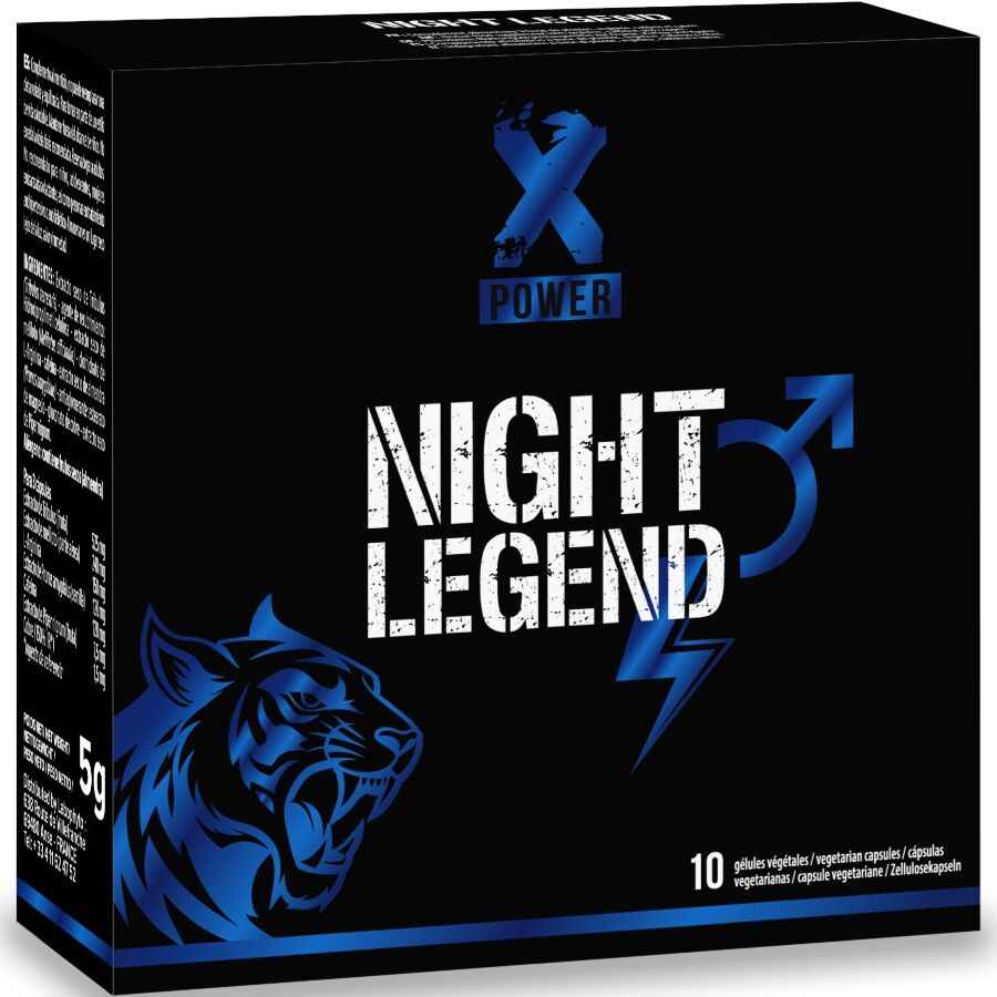 XPOWER - NIGHT LEGEND STIMOLANTE AD AZIONE RAPIDA PER EREZIONE E PRESTAZIONI 10 CAPSULE