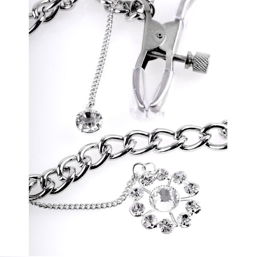 FETISH FANTASY SERIES - CRYSTAL NIPPLE CLAMPS, - 2