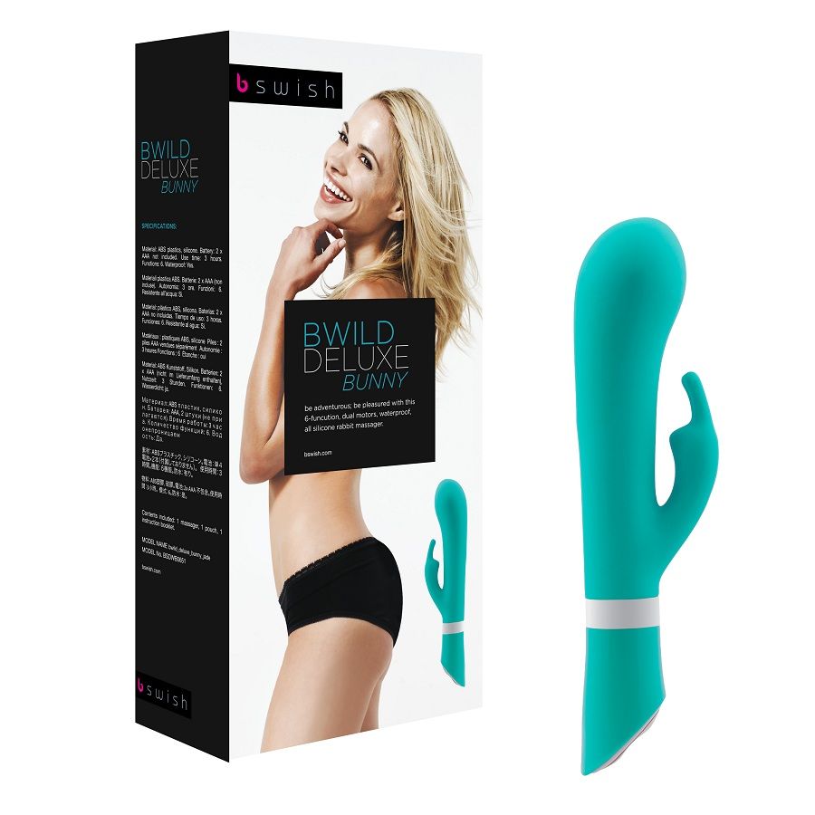 B SWISH - BWILD DELUXE BUNNY RABBIT VIBRATOR JADE - 5