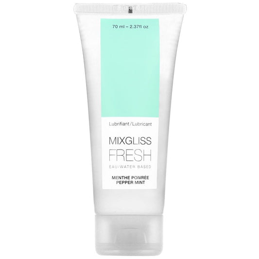 MIXGLISS - LUBRIFICANTE A BASE ACQUA EFFETTO FREDDO GUSTO MENTA 70 ML - Secretroomsexyshop