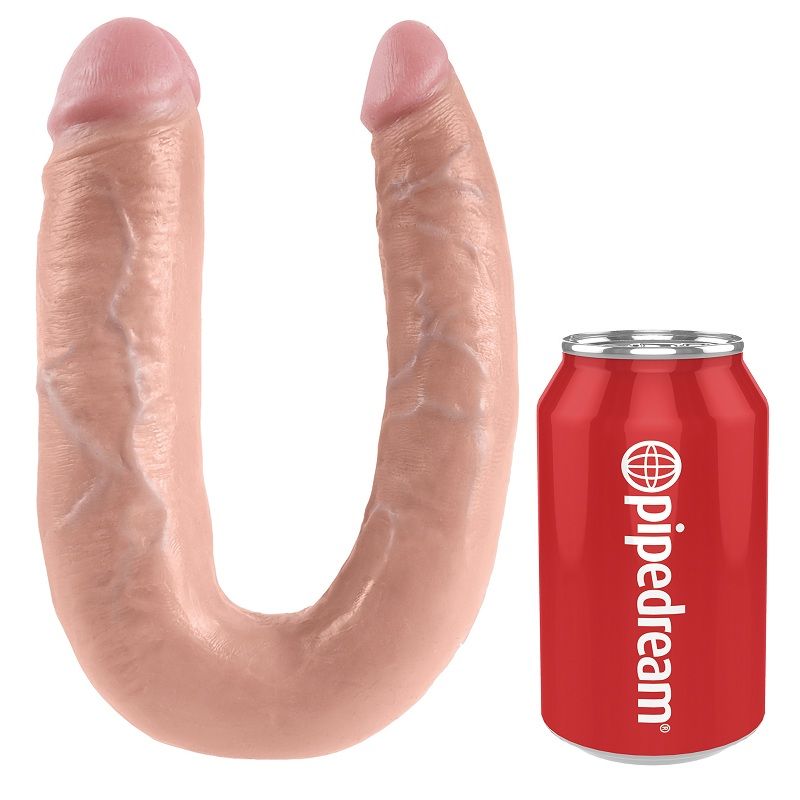 KING COCK - U-SHAPED LARGE DOUBLE TROUBLE FLESH 17.8 CM - 2