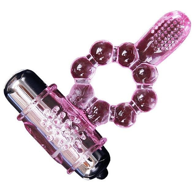 BAILE - SILICONE RING 10 TONGUE RHYTHMS WITH PINK VIBRATION - 10
