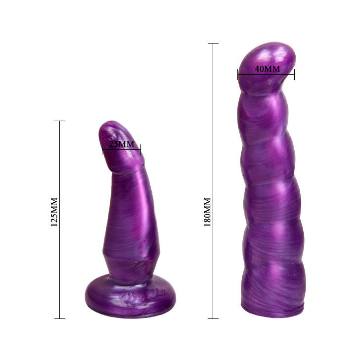 BAILE - LILAC FEMALE ANAL AND VAGINAL HARNESS GPOINT 17 CM - 6