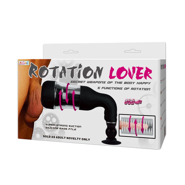 BAILE - MASTURBATORE AUTOMATICO ROTATION LOVER CON SUPPORTO - Secretroomsexyshop