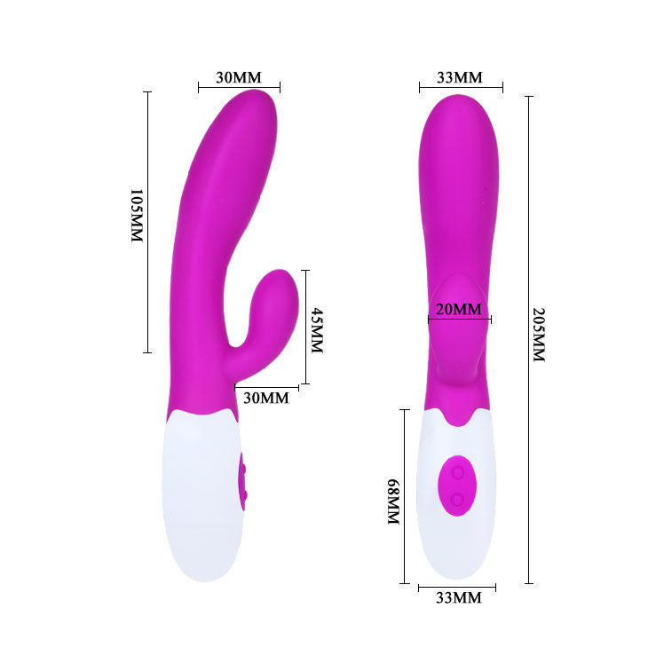 PRETTY LOVE - FLIRTATION ALVIS VIBRATOR WITH CLITORIS STIMULATOR - 6