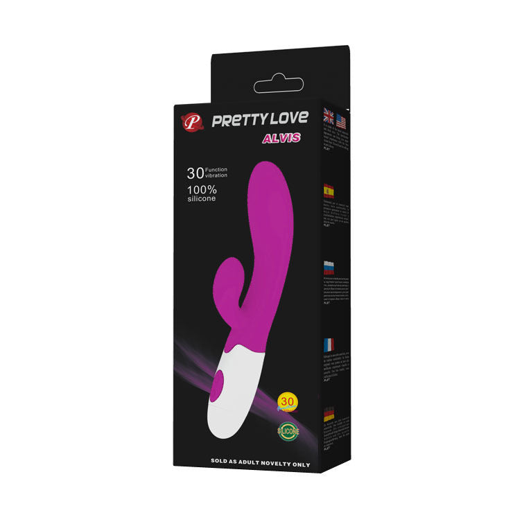 PRETTY LOVE - FLIRTATION ALVIS VIBRATOR WITH CLITORIS STIMULATOR - 3