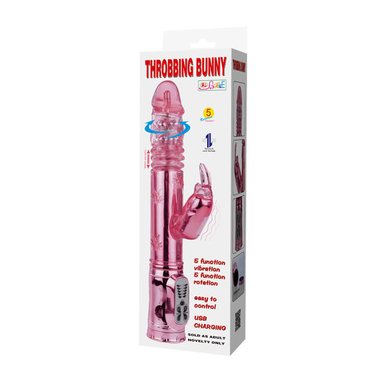 BAILE - ROTATORE RAMPANTE ROSA CONIGLIETTO PULSANTE - Secretroomsexyshop