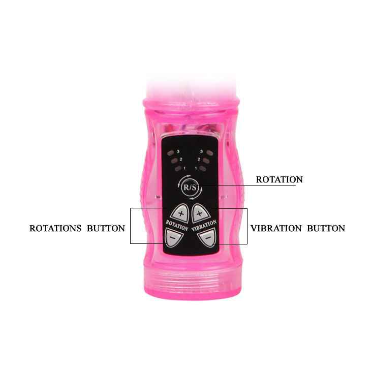 BAILE - MINI ROTATORE CONIGLIO ROSA CON SUPERSTIMOLATORE - Secretroomsexyshop