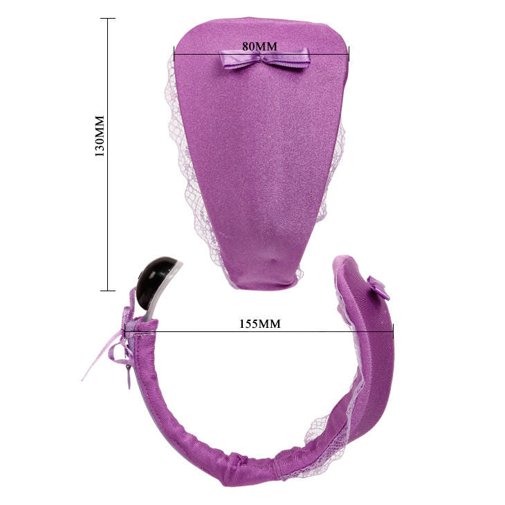 BAILE - THONG WITH VIBRATOR WITH LILAC REMOTE CONTROL - 5