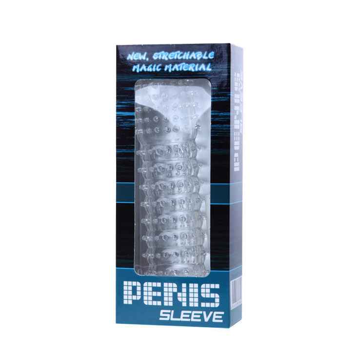 BAILE - GUAINA PER PENE CON PUNTI DI STIMOLAZIONE TRASPARENTI 14 CM - Secretroomsexyshop