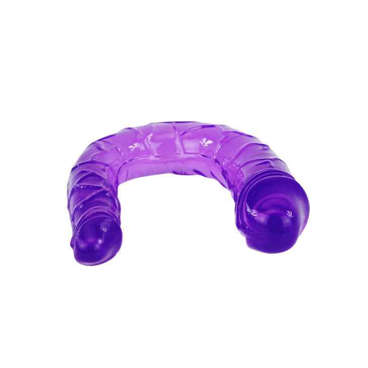 BAILE - DOPPIO DILDO IN JELLY FLESSIBILE LILLA - Secretroomsexyshop