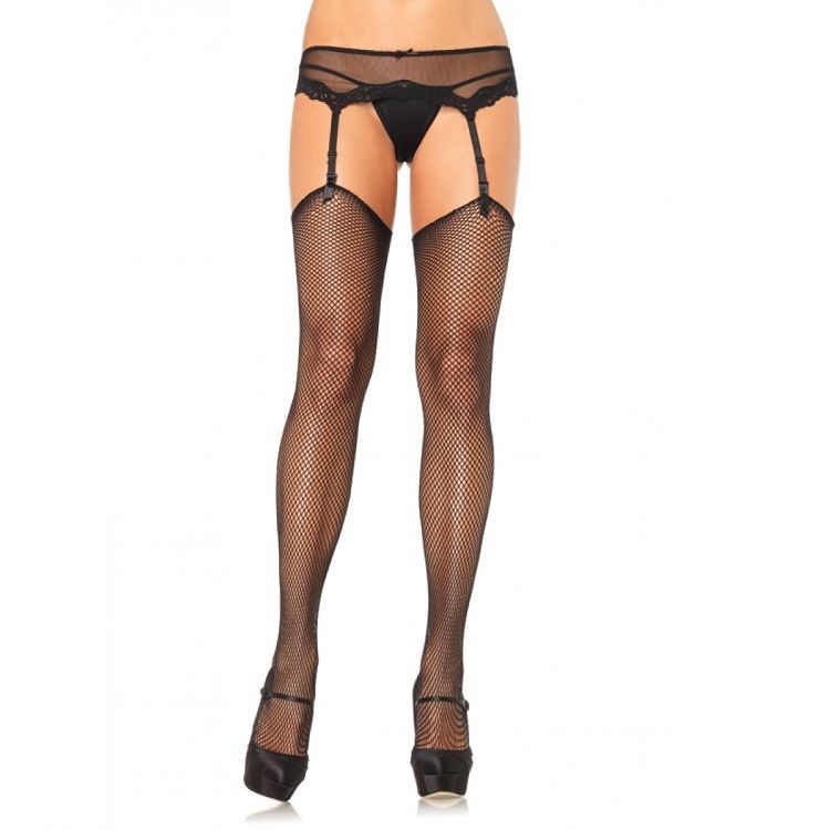 LEG AVENUE - NET STOCKINGS WITHOUT SUPERIOR SELF-ADHESIVE SILICONE - 1