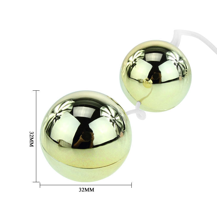 BAILE - VIBRATORE A SFERE CINESI GOLDEN - Secretroomsexyshop
