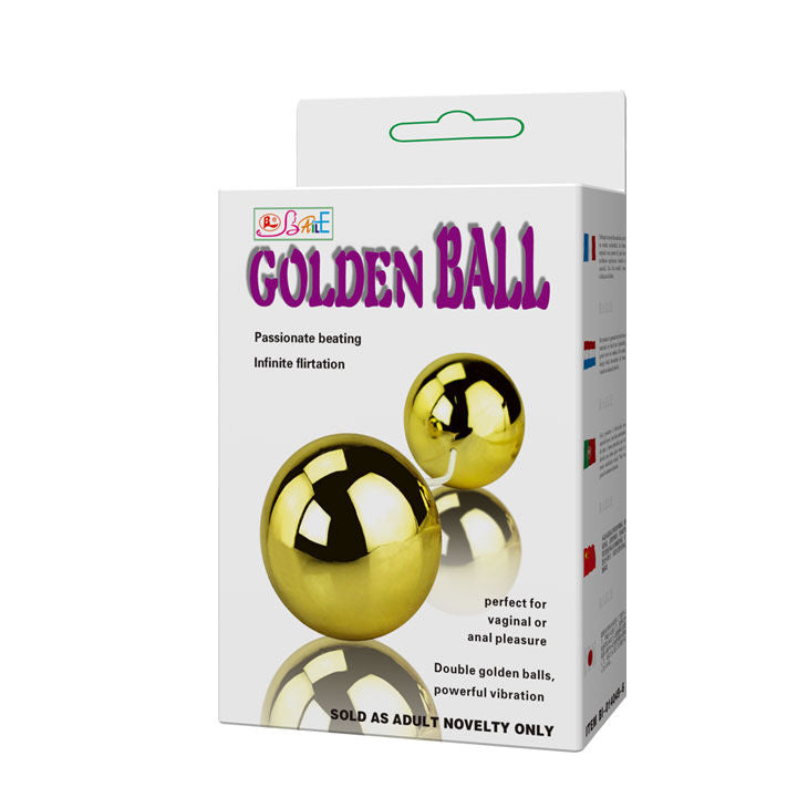 BAILE - VIBRATORE A SFERE CINESI GOLDEN - Secretroomsexyshop