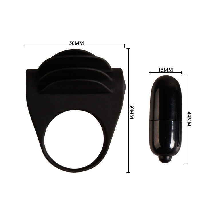 PRETTY LOVE - ANELLO VIBRATORE NERO CHESTER - Secretroomsexyshop