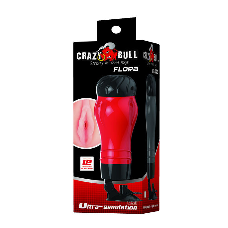 CRAZY BULL - VAGINA FLORA CON BASE MASTURBATORE - Secretroomsexyshop