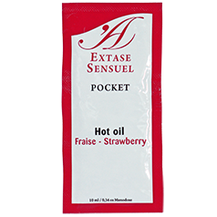 EXTASE SENSUAL - OLIO STIMOLANTE ALLA FRAGOLA 10 ML - Secretroomsexyshop