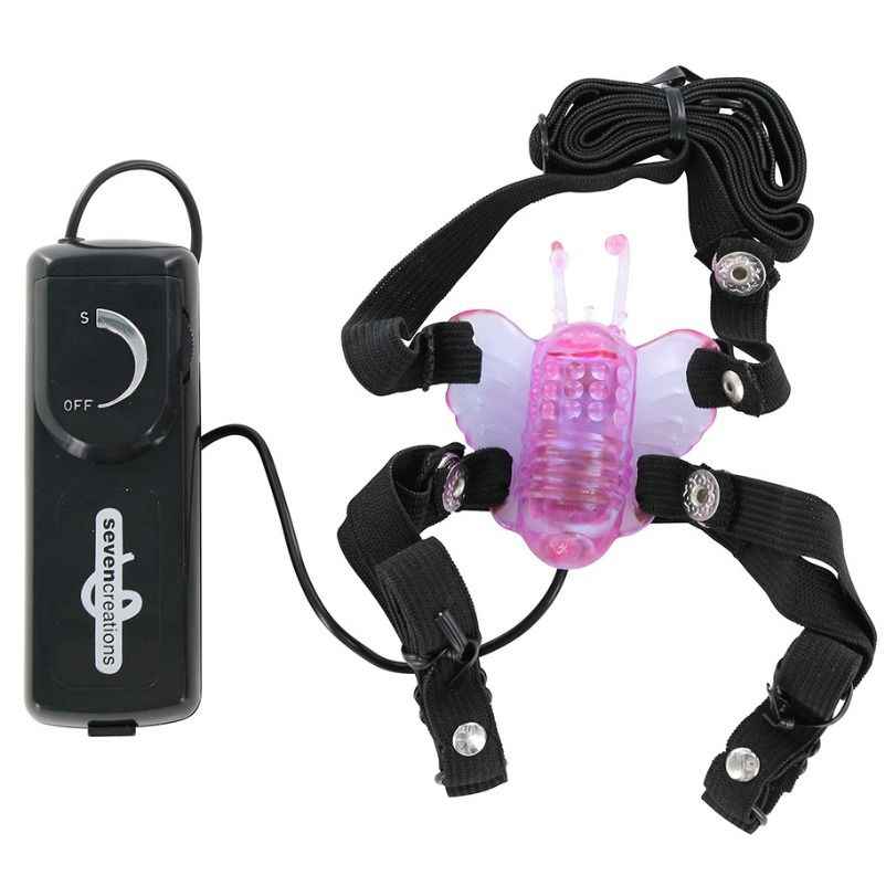 SEVEN CREATIONS - STIMOLATORE DI FARFALLA CON VIBRAZIONE - Secretroomsexyshop