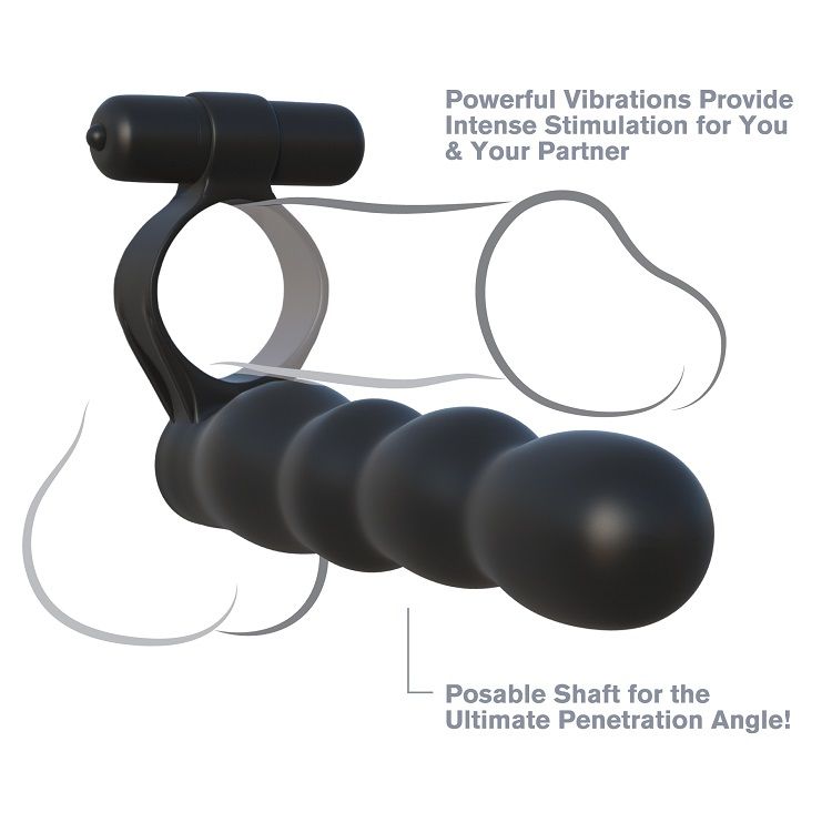 FANTASY C-RINGZ - DOPPIO PENETRATORE POSABILE - Secretroomsexyshop