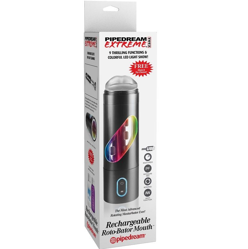 EXTREME TOYZ - BOCCA MASTURBATORE MASCHILE ROTO BATOR USB - Secretroomsexyshop