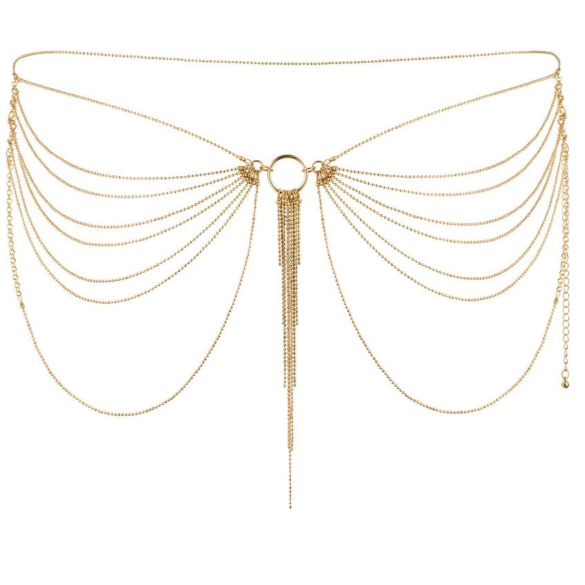 BIJOUX - GIOIELLO MAGNIFIQUE CON CATENA IN METALLO PER VITA DORATA - Secretroomsexyshop