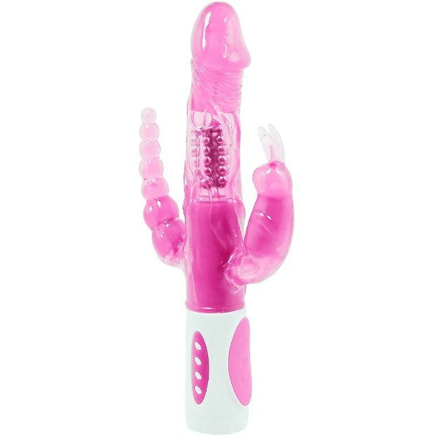 BAILE - PRETTY BUNNY TRIPLO VIBRATORE ROTATORE - Secretroomsexyshop