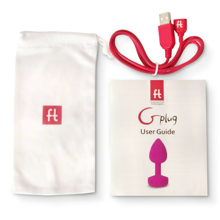 G-VIBE - FUNTOYS GPLUG VIBRATORE ANALE RICARICABILE PICCOLO ROSA NEON 3CM - Secretroomsexyshop