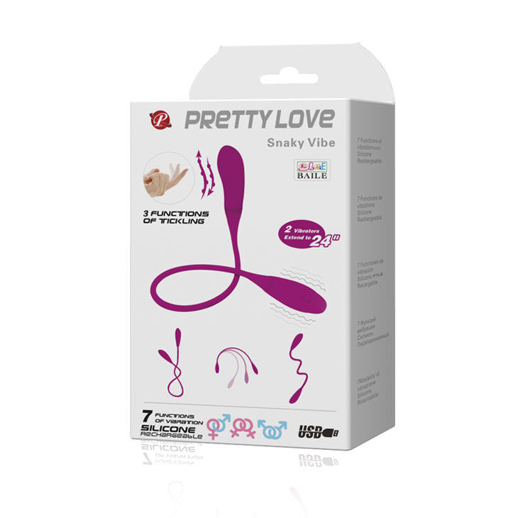 PRETTY LOVE - VIBRATORE INTELLIGENTE SNAKY VIBE 7 V + 3 SOLLETICO