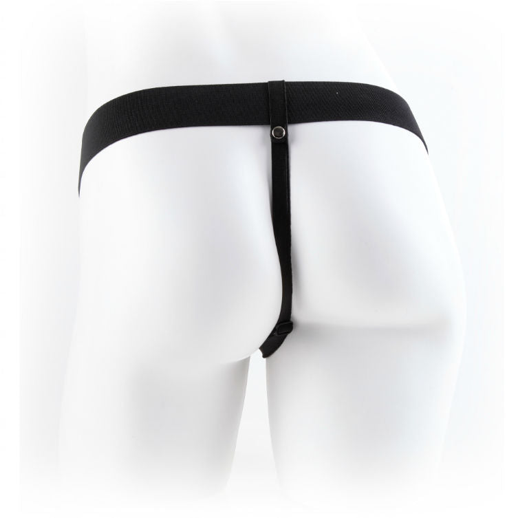 FETISH FANTASY SERIES - SERIES 9 HOLLOW STRAP-ON WITH BALLS 22.9CM FLESH - 2