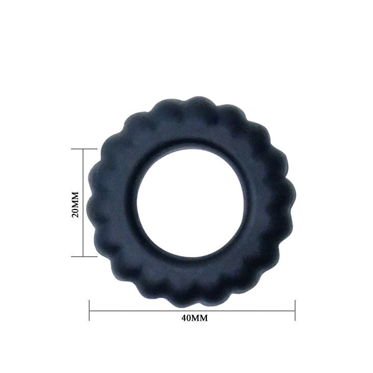 BAILE - COCKRING TITAN NERO 2 CM - Secretroomsexyshop