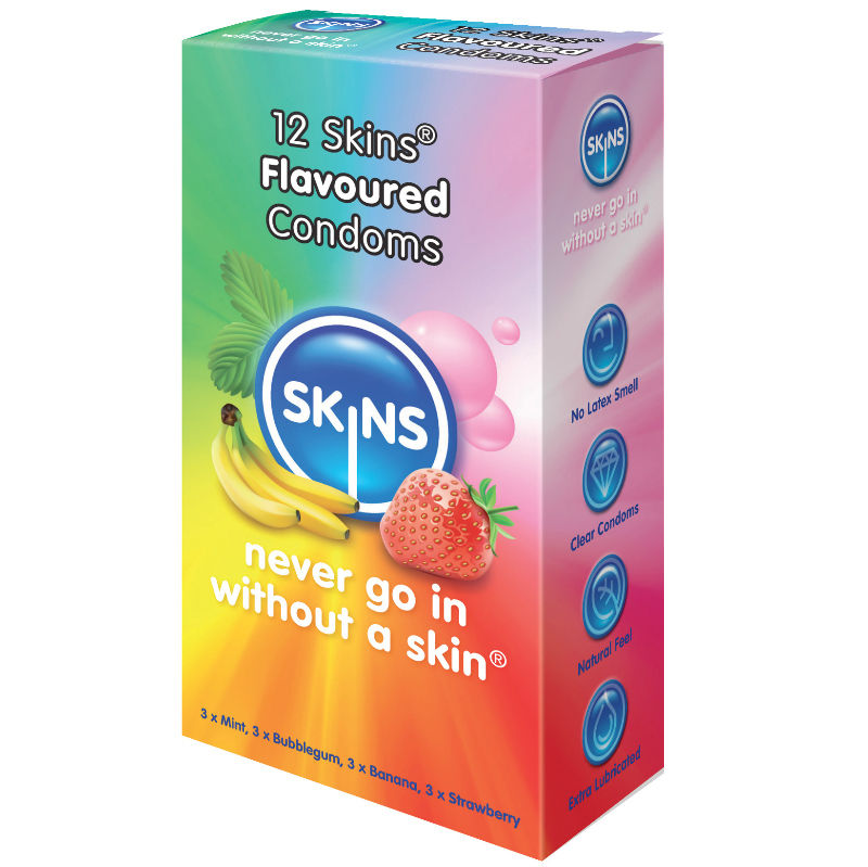 SKINS - CONDOM FLAVOURS 12 PACK - 2