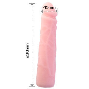 BAILE - REALISTIC SKIN TOUCH SILICONE DILDO 23 CM - 2