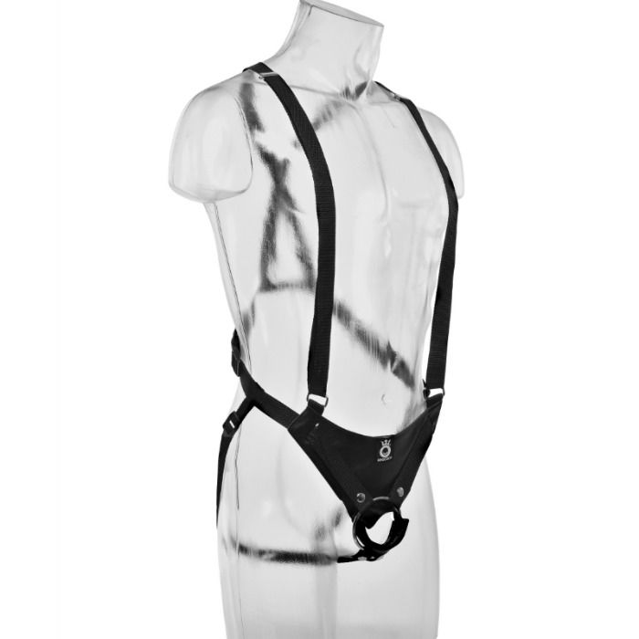 KING COCK - 28 CM HOLLOW STRAP-ON SUSPENDER SYSTEM FLESH - 4