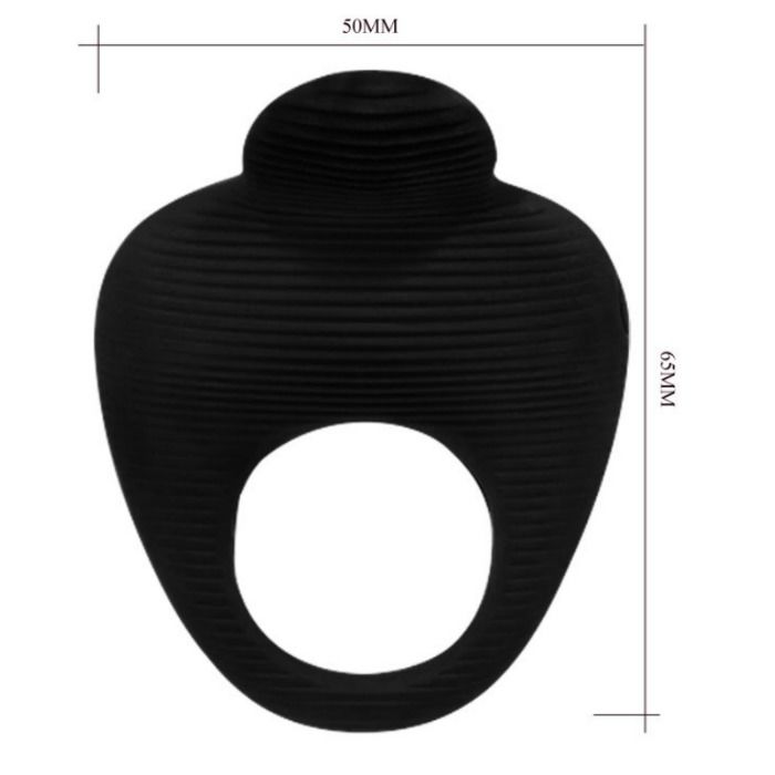 PRETTY LOVE - THIMBLE VIBRATOR RING BLACK - 4