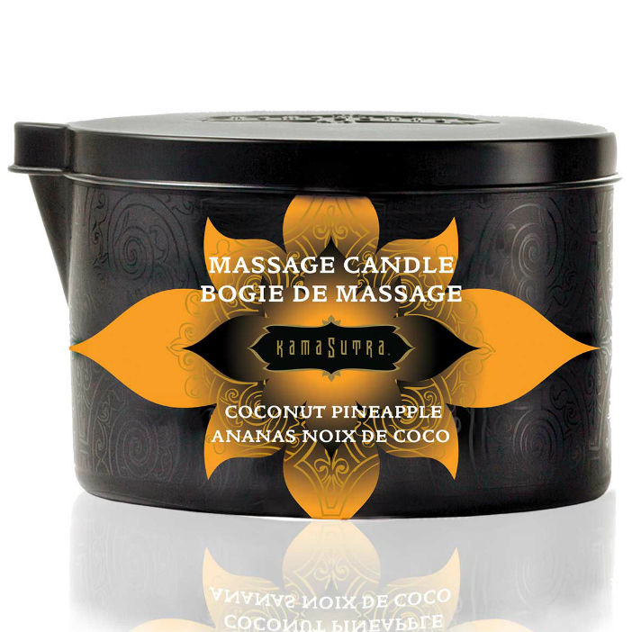 KAMASUTRA - CANDELA DA MASSAGGIO COCCO E ANANAS 170GR - Secretroomsexyshop