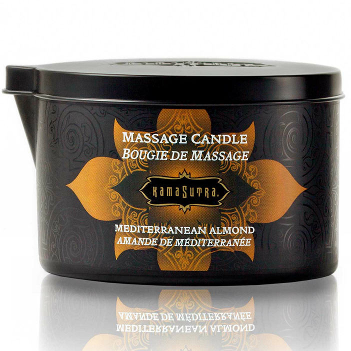 KAMASUTRA - CANDELA DA MASSAGGIO ALLA MANDORLA MEDITERRANEA 170GR - Secretroomsexyshop