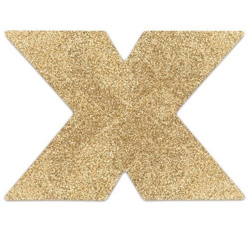 BIJOUX - INDISCRETS FLASH CROSS GOLD NIPPLE COVERS - 3
