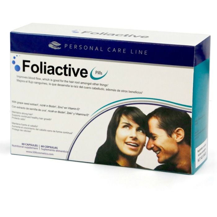 500 COSMETICS - FOLIACTIVE PILLS FOOD SUPPLEMENT HAIR LOSS - 1