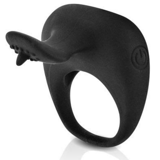 PRETTY LOVE - THIMBLE ANELLO VIBRATORE NERO - Secretroomsexyshop