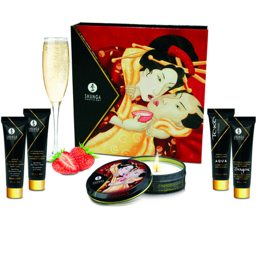 SHUNGA - KIT SEGRETO GEISHA FRAGOLE E CAVA - Secretroomsexyshop