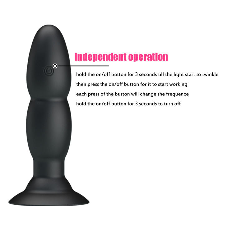 PRETTY LOVE - PLUG VIBRATOR AND ROTATION BY REMOTE CONTROL - 5