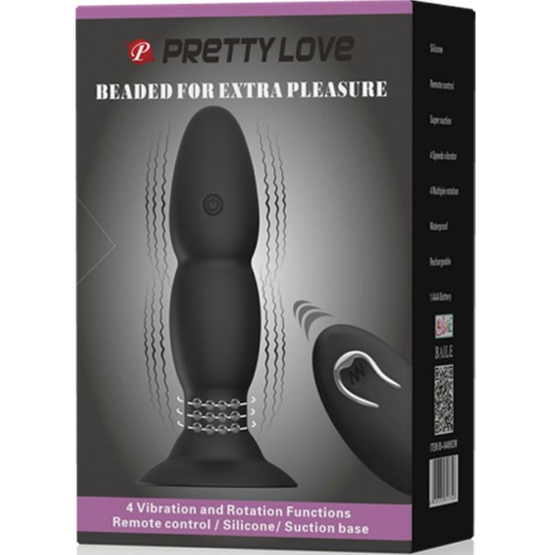 PRETTY LOVE - PLUG VIBRATOR AND ROTATION BY REMOTE CONTROL - 6