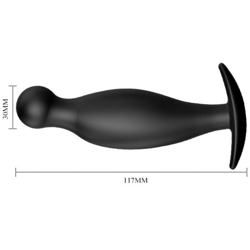 PRETTY LOVE - SILICONE ANAL PLUG 11.7 CM BLACK - 4