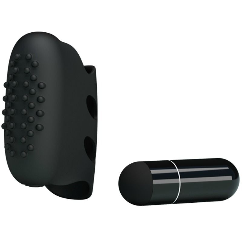 PRETTY LOVE - FLIRTATION STEWARD BLACK VIBRATION THIMBLE - 1