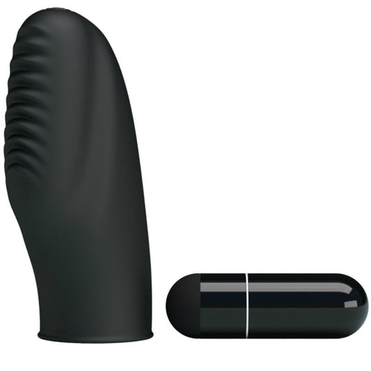 PRETTY LOVE - FLIRTATION STANFORD BLACK VIBRATION THIMBLE - 1