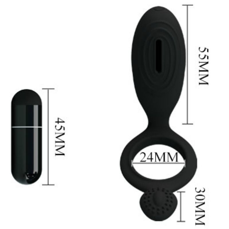 PRETTY LOVE - ETHEL VIBRATING RING WITH STIMULATOR - 5